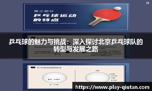 乒乓球的魅力与挑战：深入探讨北京乒乓球队的转型与发展之路
